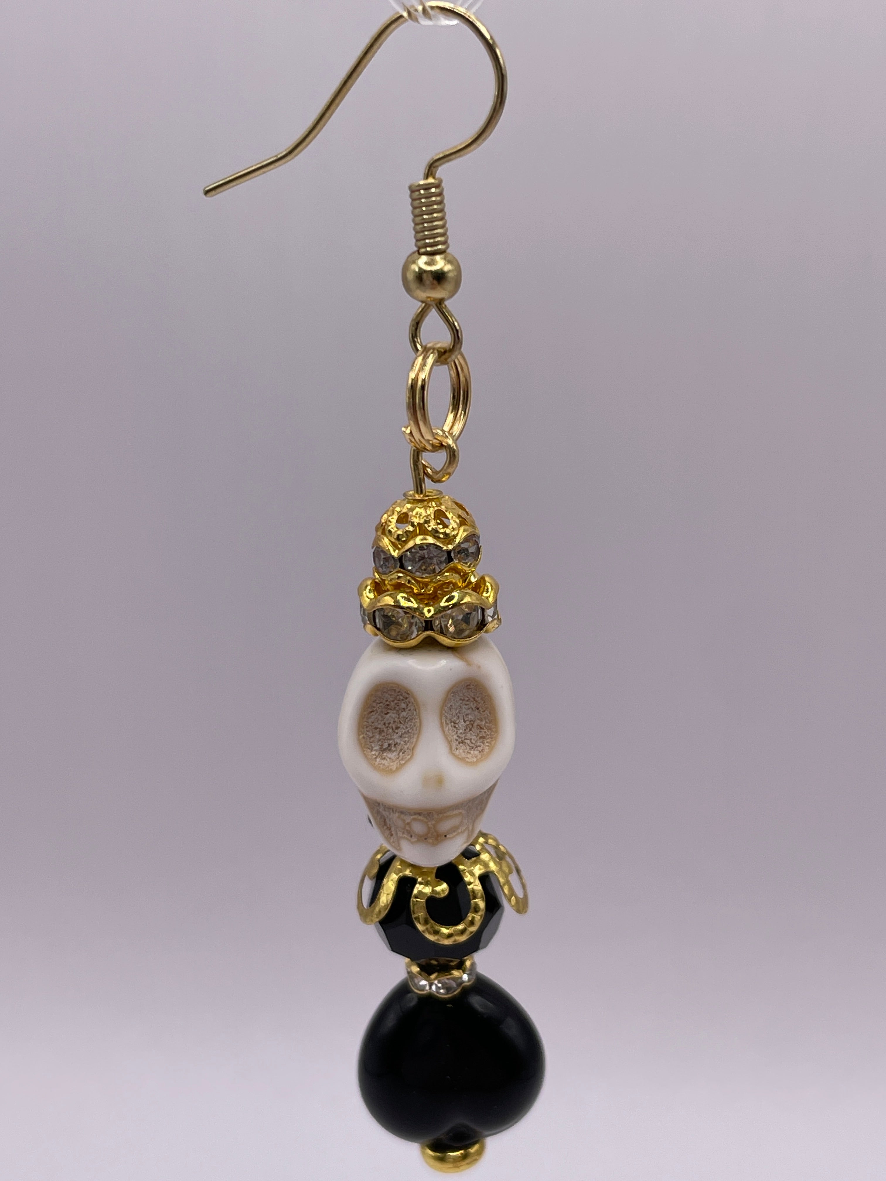 Halloween Gold- SINGLE- Skull Earring