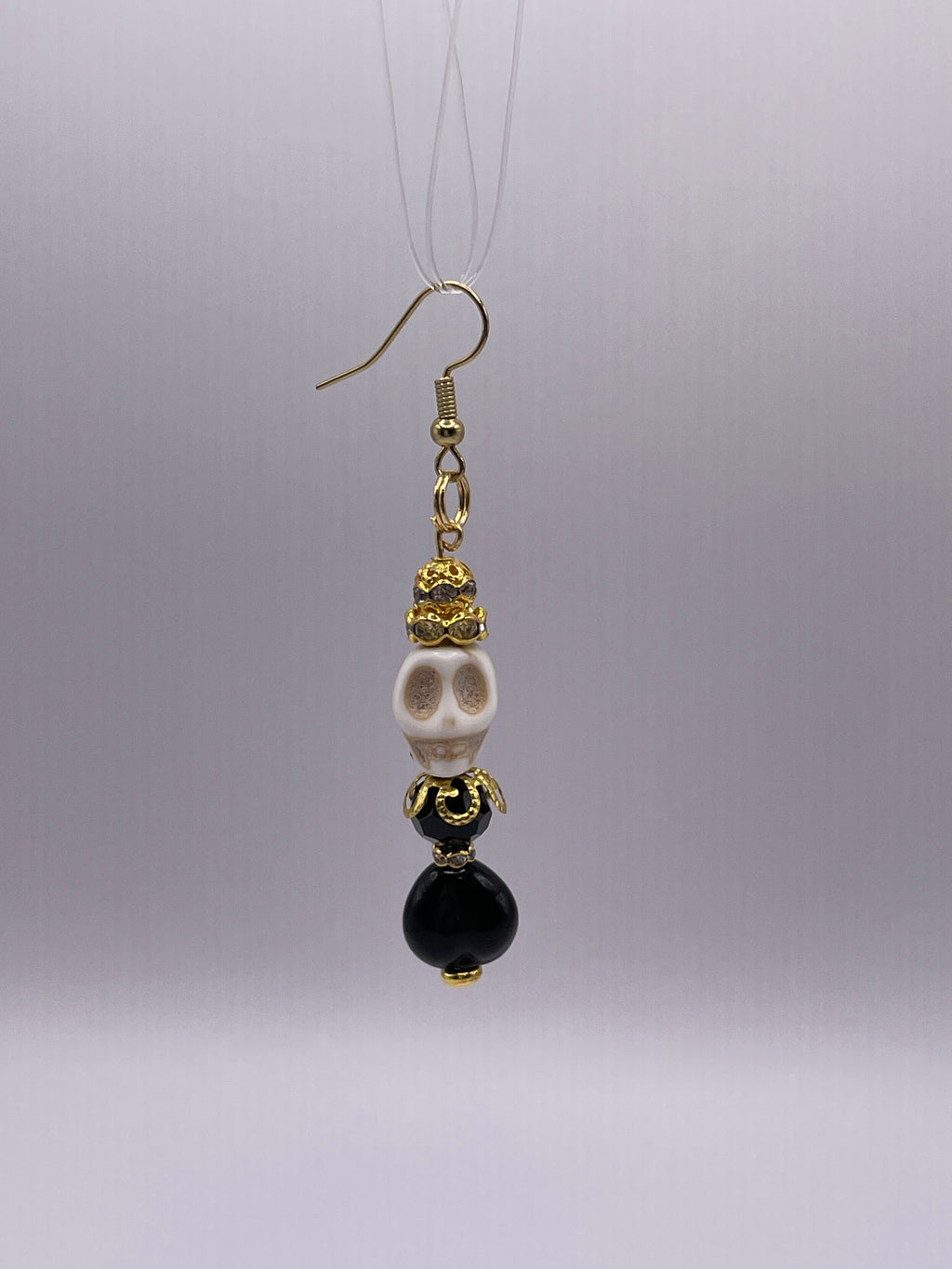 Halloween Gold- SINGLE- Skull Earring